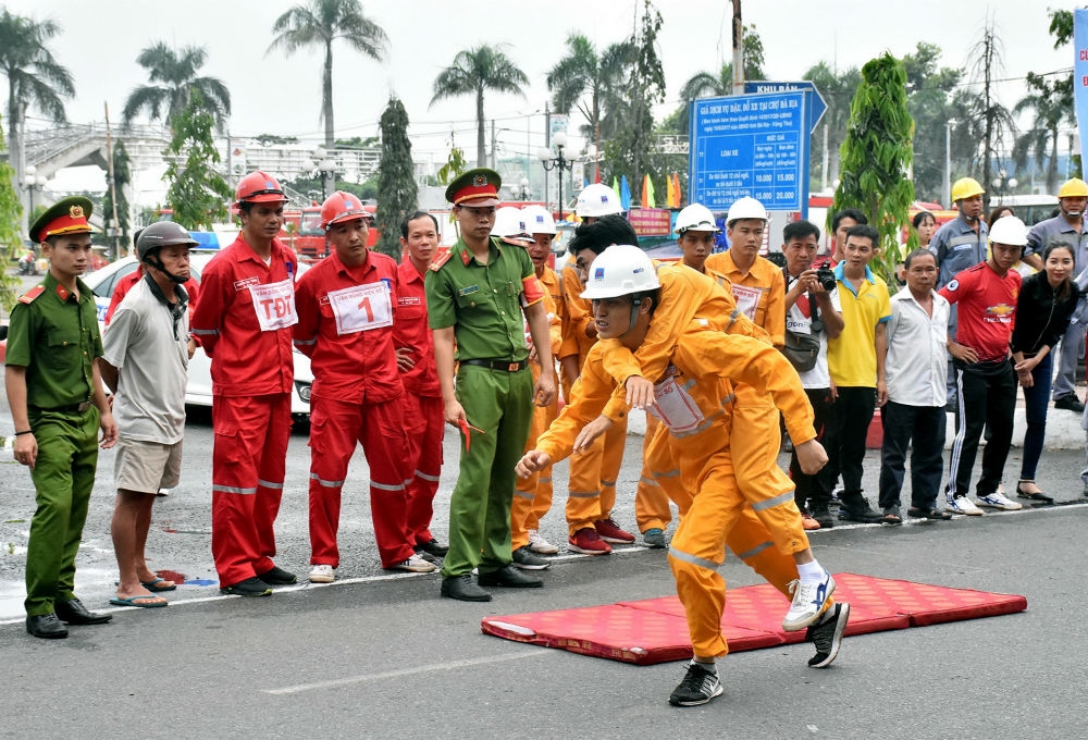 KVT tham gia Hội thao nghiệp vụ chữa cháy và cứu nạn, cứu hộ tỉnh Bà Rịa - Vũng Tàu